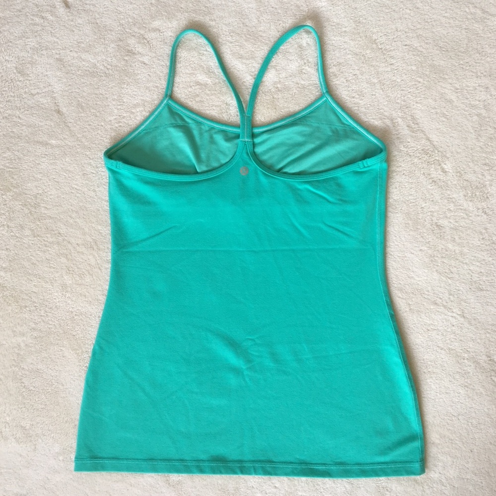 Lululemon Power Y Tank Luon Racerback Teal Size L